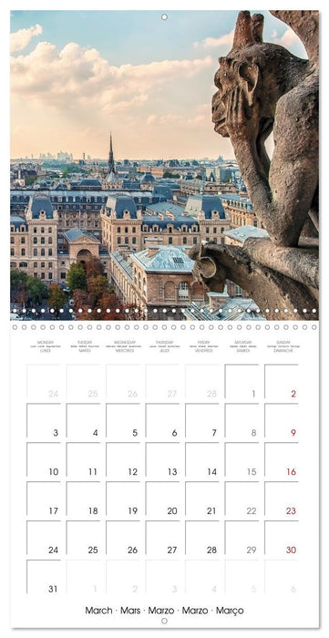 Le Paris romantique (CALVENDO Calendrier mensuel 2025)