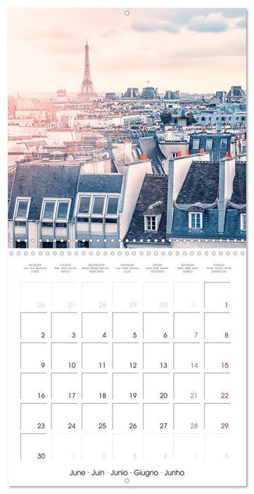 Le Paris romantique (CALVENDO Calendrier mensuel 2025)