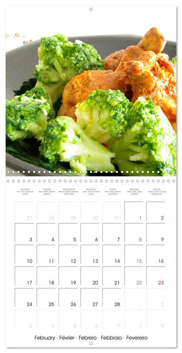 Art culinaire plats cuisinés (CALVENDO Calendrier mensuel 2025)