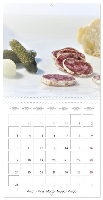 Art culinaire plats cuisinés (CALVENDO Calendrier mensuel 2025)