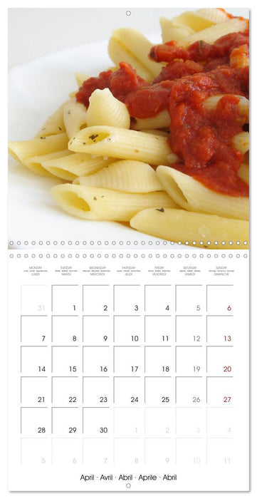 Art culinaire plats cuisinés (CALVENDO Calendrier mensuel 2025)