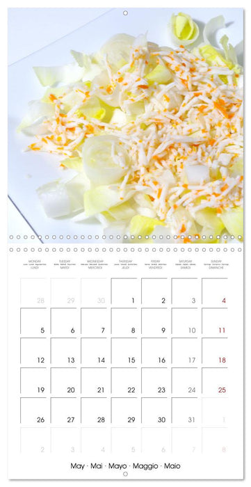 Art culinaire plats cuisinés (CALVENDO Calendrier mensuel 2025)