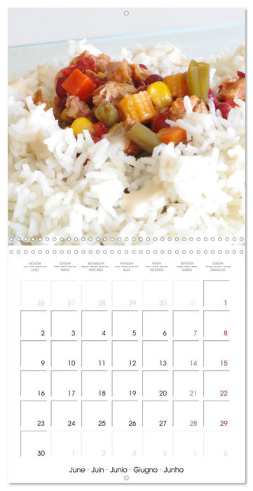 Art culinaire plats cuisinés (CALVENDO Calendrier mensuel 2025)