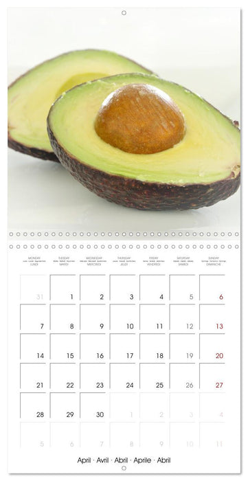 Art culinaire fruits et légumes (CALVENDO Calendrier mensuel 2025)