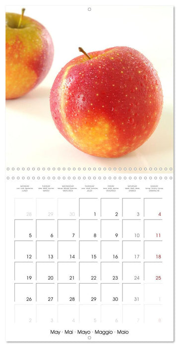 Art culinaire fruits et légumes (CALVENDO Calendrier mensuel 2025)