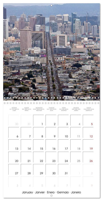 California - San Francisco (CALVENDO Monthly Calendar 2025)