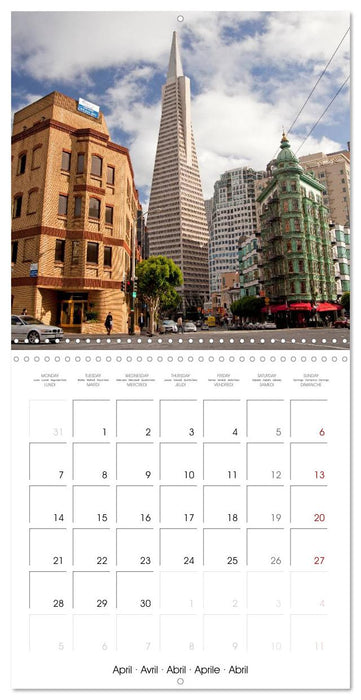 California - San Francisco (CALVENDO Monthly Calendar 2025)