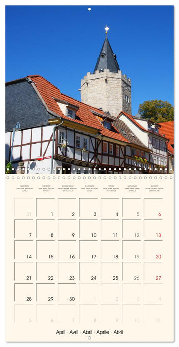 Wonderful Thuringia - East German Highlights (CALVENDO Monthly Calendar 2025)