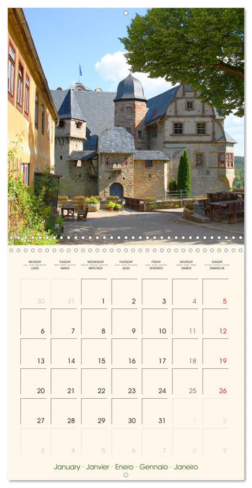 Castles and Gardens in Thuringia (CALVENDO Monthly Calendar 2025)