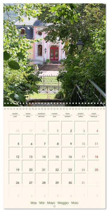 Castles and Gardens in Thuringia (CALVENDO Monthly Calendar 2025)