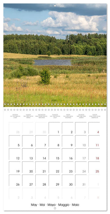 Poland - Masuria (CALVENDO Monthly Calendar 2025)