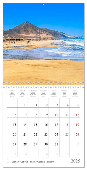 Canary Islands - Volcanic Beauties (CALVENDO Monthly Calendar 2025)