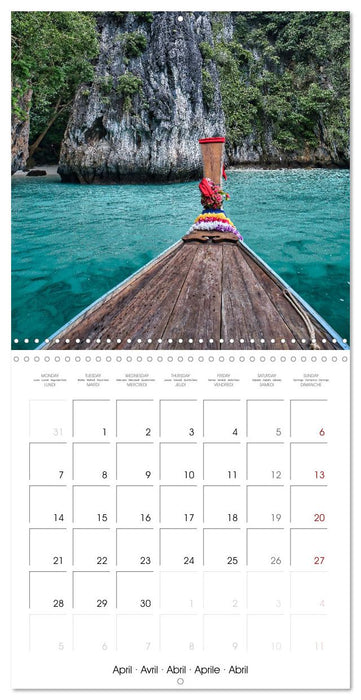 Most Beautiful Islands in Thailand (CALVENDO Monthly Calendar 2025)