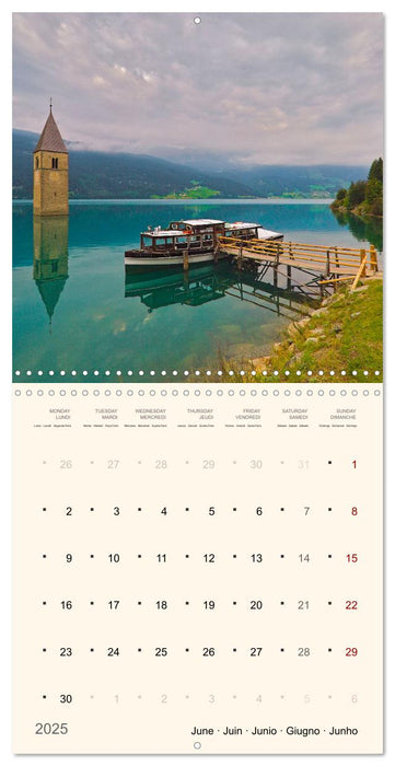 Magnifique Italie du Nord (CALVENDO Calendrier mensuel 2025)