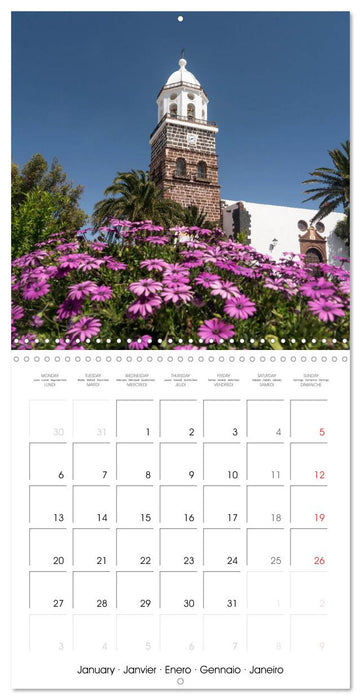 Canary Islands Lanzarote (CALVENDO Monthly Calendar 2025)