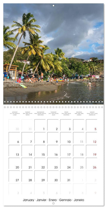 Carribean - Guadeloupe (CALVENDO Monthly Calendar 2025)