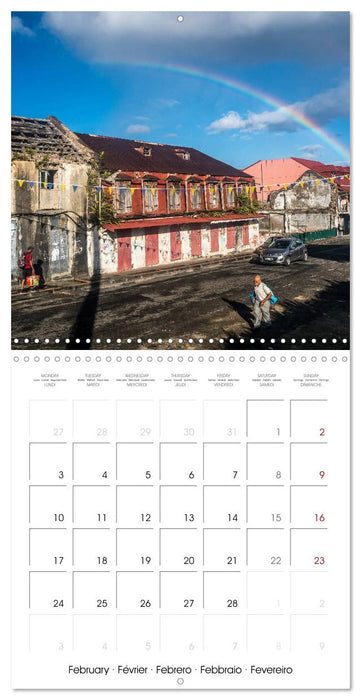 Carribean - Guadeloupe (CALVENDO Monthly Calendar 2025)