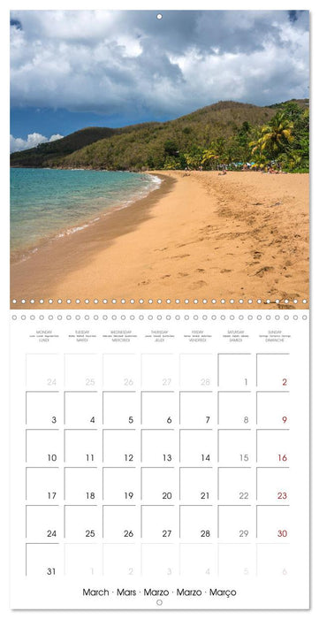 Carribean - Guadeloupe (CALVENDO Monthly Calendar 2025)