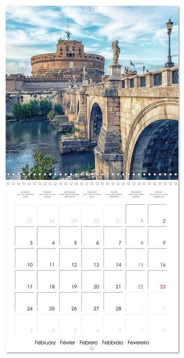 A Journey In Rome (CALVENDO Monthly Calendar 2025)