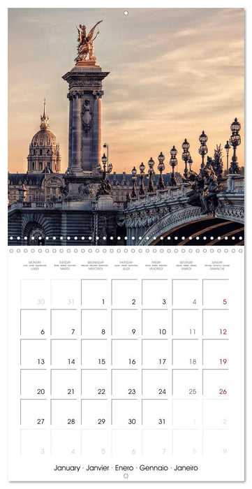 A Journey In Paris (CALVENDO Monthly Calendar 2025)