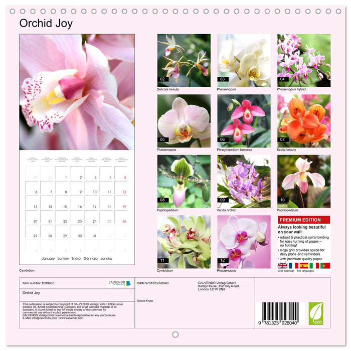 Orchid Joy (CALVENDO Monthly Calendar 2025)