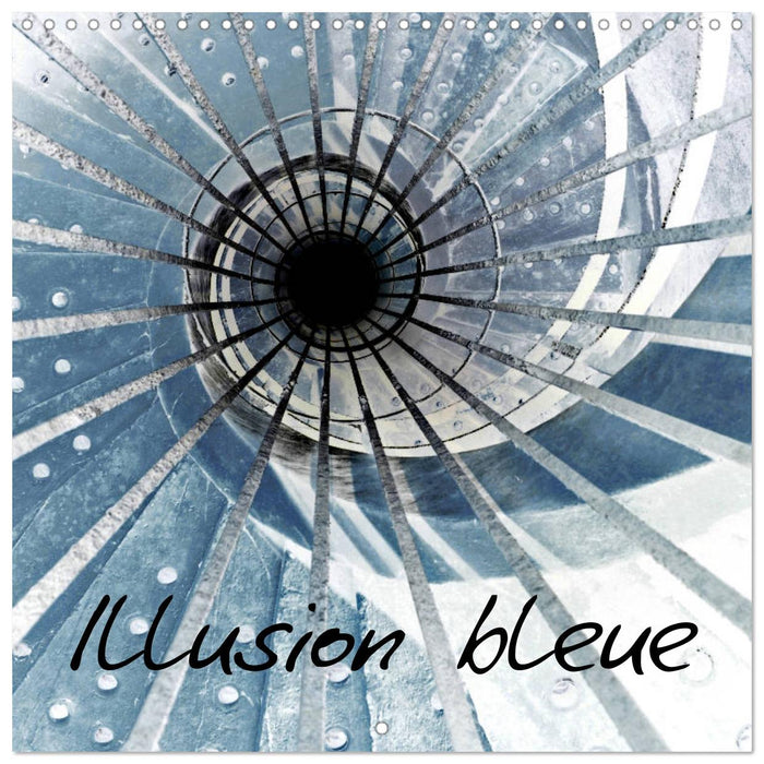 Illusion bleue (CALVENDO Calendrier mensuel 2025)