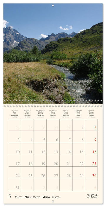 Ambiance montagneuse (CALVENDO Calendrier mensuel 2025)