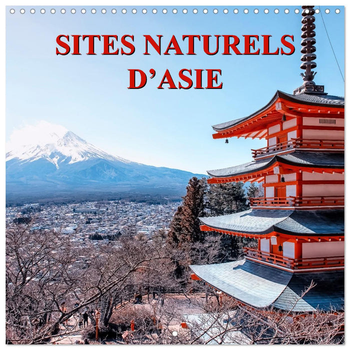 Sites naturels d'Asie (CALVENDO Calendrier mensuel 2025)