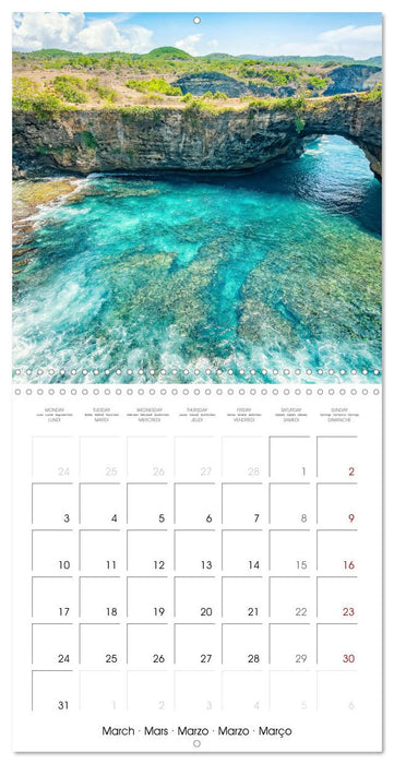 Sites naturels d'Asie (CALVENDO Calendrier mensuel 2025)