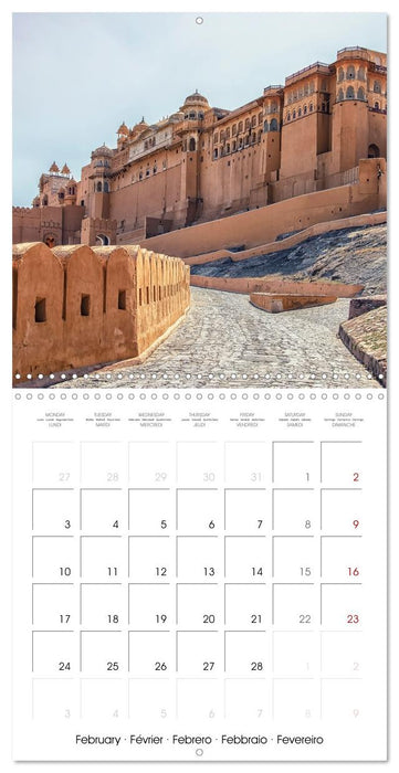 L'Inde du Nord et ses merveilles (CALVENDO Calendrier mensuel 2025)