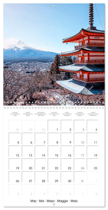 Visite du Japon (CALVENDO Calendrier mensuel 2025)