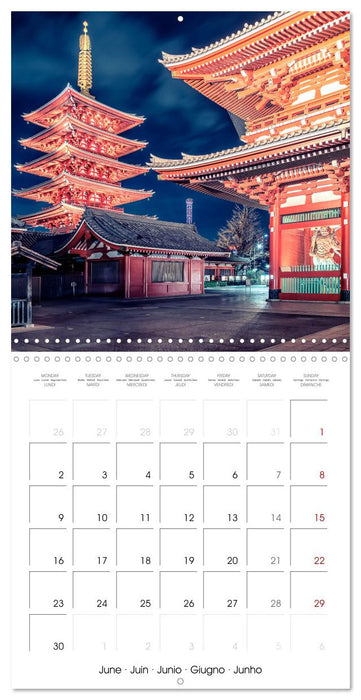 Visite du Japon (CALVENDO Calendrier mensuel 2025)