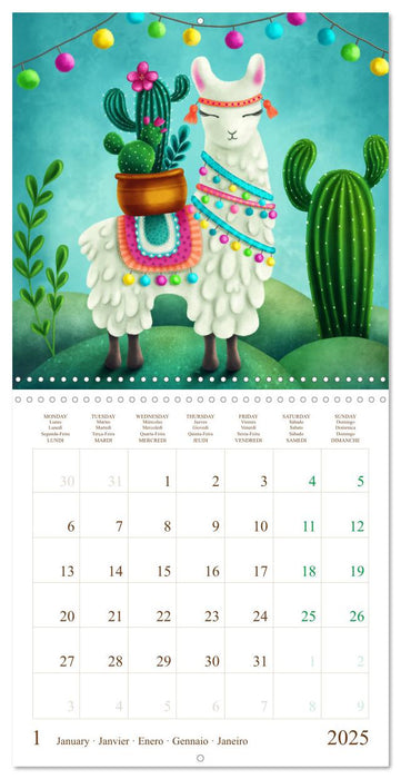 WE LOVE LLAMAS (CALVENDO Monthly Calendar 2025)