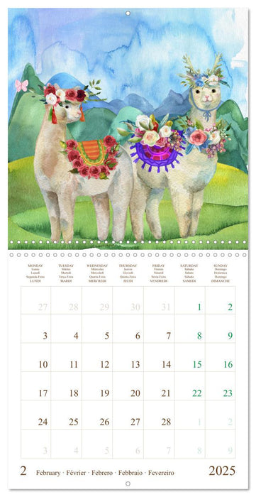 WE LOVE LLAMAS (CALVENDO Monthly Calendar 2025)