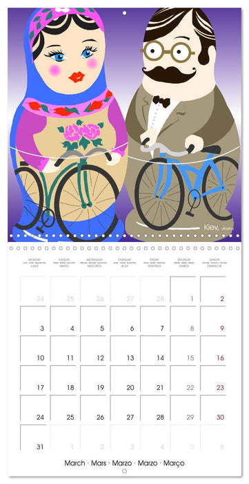 A WORLD OF BICYCLES (CALVENDO Monthly Calendar 2025)