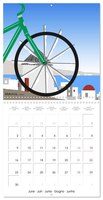 A WORLD OF BICYCLES (CALVENDO Monthly Calendar 2025)