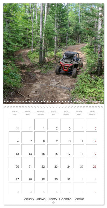 ATV/UTV Trail Riding in New England (CALVENDO Monthly Calendar 2025)