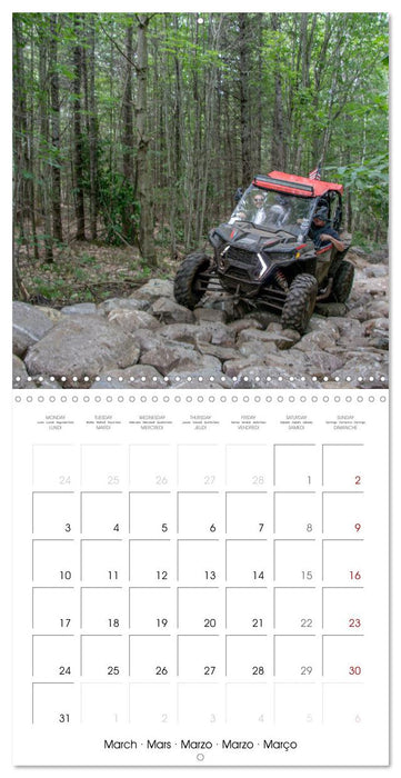 ATV/UTV Trail Riding in New England (CALVENDO Monthly Calendar 2025)