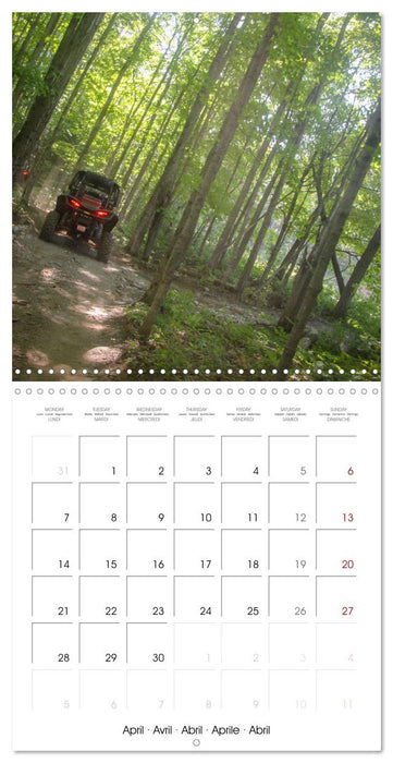 ATV/UTV Trail Riding in New England (CALVENDO Monthly Calendar 2025)