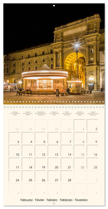 FLORENCE Impressions by day and night (CALVENDO Monthly Calendar 2025)