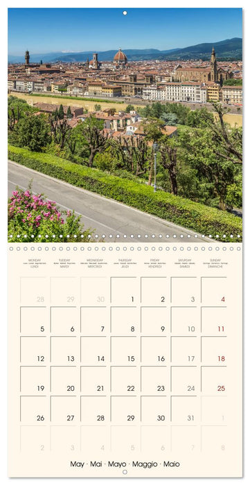 FLORENCE Impressions by day and night (CALVENDO Monthly Calendar 2025)