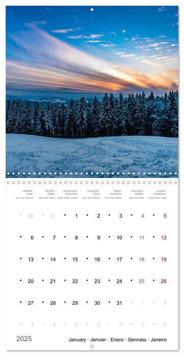 Light in the Bavarian Alps - Fantastic Landscapes (CALVENDO Monthly Calendar 2025)