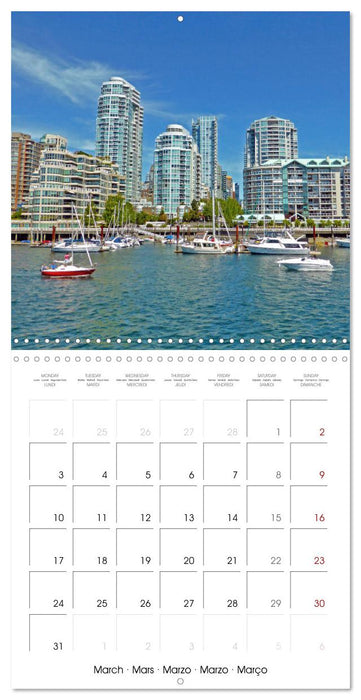 Vancouver Canada (CALVENDO Monthly Calendar 2025)