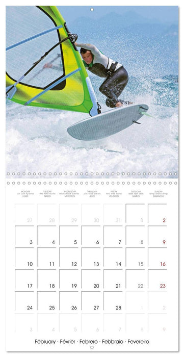 Fun sports edition: Windsurfing - water, waves and air (CALVENDO Monthly Calendar 2025)