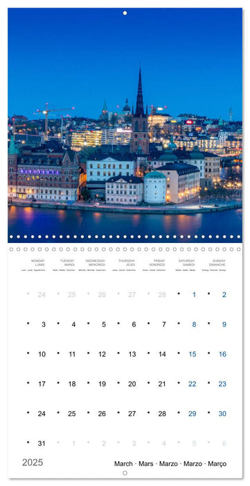 World Cities at Night (CALVENDO Monthly Calendar 2025)