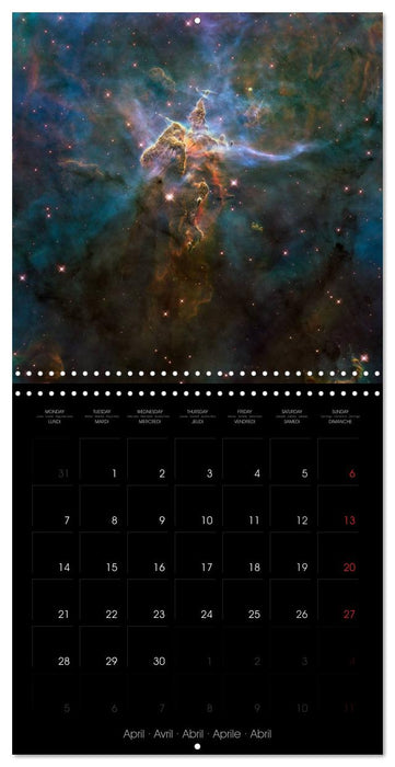 Outer Space (CALVENDO Monthly Calendar 2025)