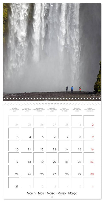 Islande (CALVENDO Calendrier mensuel 2025)