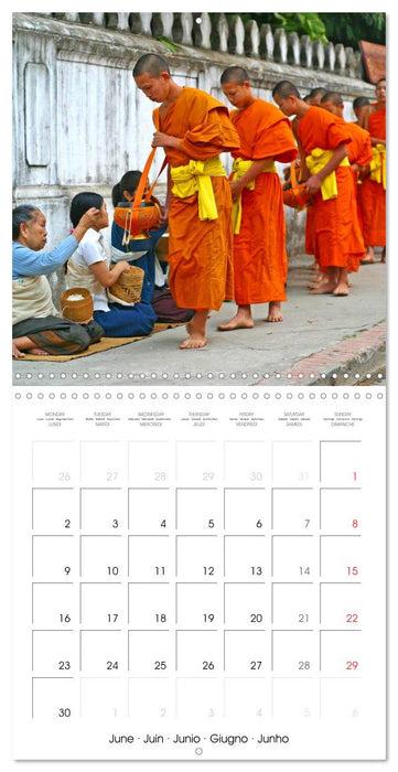 People's Democratic Republic - Laos (CALVENDO Monthly Calendar 2025)