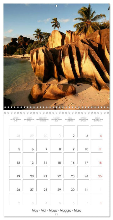 dream beaches - Seychelles (CALVENDO Monthly Calendar 2025)