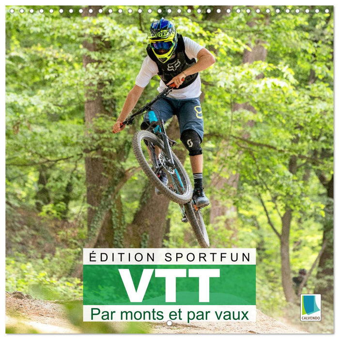 Édition Sport fun : VTT - par monts et par vaux (CALVENDO Calendrier mensuel 2025)